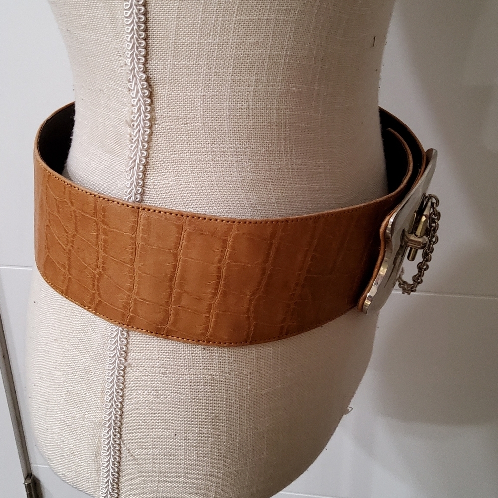Cuir Veritable Made in France Equestrian Belt Size M - Picture 3 of 11